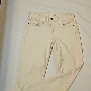 Alice +olivia cream jeans size 28